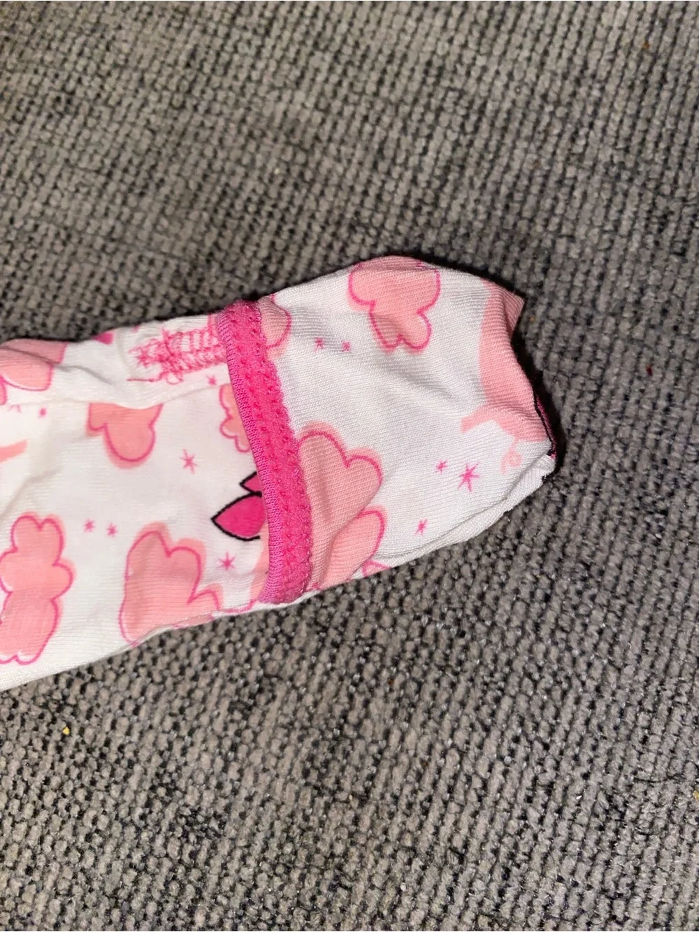 KicKee Pants Natural Flying Pigs Infant Sleep Gown Bamboo Pink NB GUC